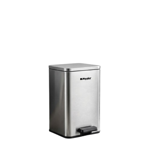Miyako Stainless Steel Dustbin DT-15-SQ